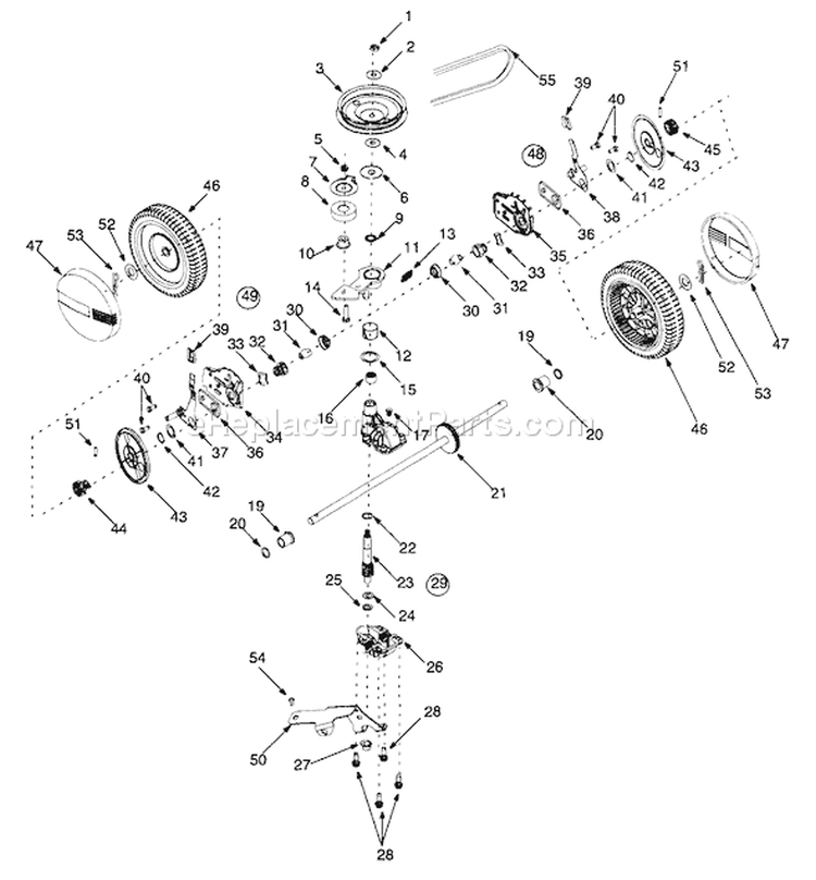 Page A Diagram and Parts List for 12A-559K401 1998 Yard Man Lawn Mower